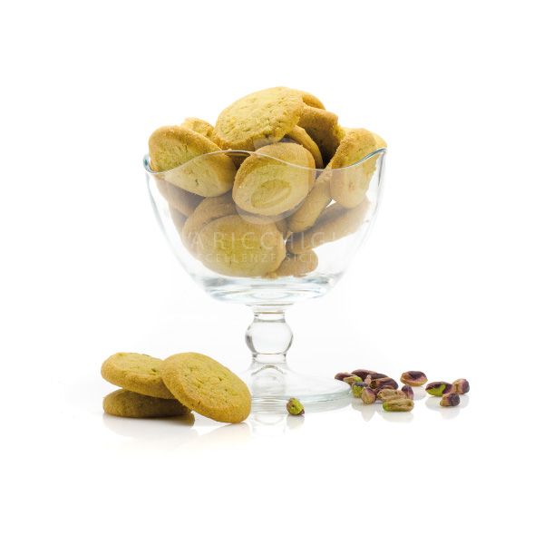 'A Ricchigia Biscotti al Pistacchio con Gocce di Cioccolato 100g
