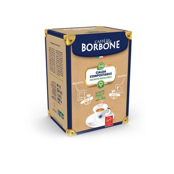 Borbone 150 Cialde ESE 44 mm Miscela BLU