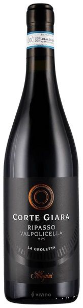 Corte Giara RIPASSO della VALPOLICELLA DOC  LA GROLETTA 2020