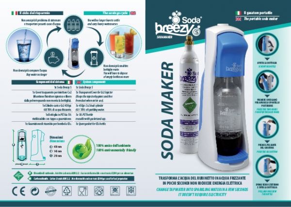Soda Breezy S Gasatore Acqua con CO2