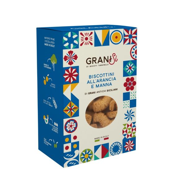 Tumminello GraniSi Biscottini all'Arancia e Manna