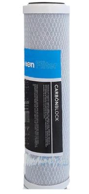 Green Filter Cartuccia Carbon Block 2,5"x9-3/4" - 10 micron