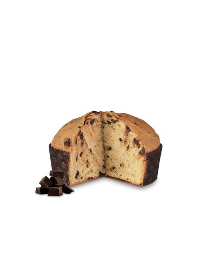 Fratelli Sicilia Panettone Vegan con Olio Extra Vergine di Oliva e Cubi di Cioccolato 500 gr
