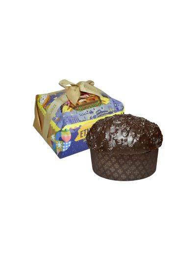 EtnaDolce Panettone Nocciolato Rocher 1 kg -incarto babbo natale a parigi