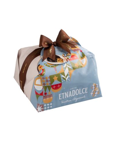 EtnaDolce Panettone Gocce di Cioccolto 1 kg incarto a mano