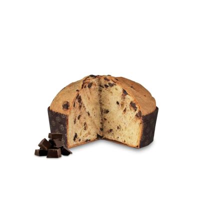 Fratelli Sicilia Panettone Vegan con Olio Extra Vergine di Oliva e Cubi di Cioccolato 500 gr