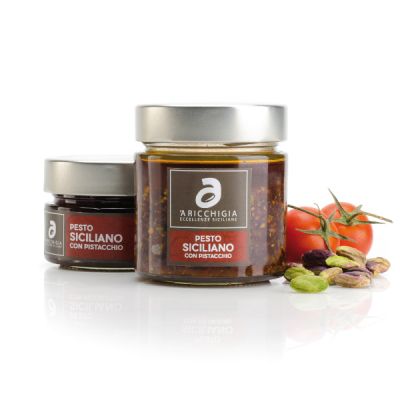 'A Ricchigia Pesto Siciliano con Pistacchio e Pomodoro 190g