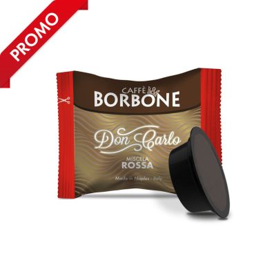Borbone Don Carlo Miscela ROSSA 100 capsule compatibili Lavazza A Modo Mio