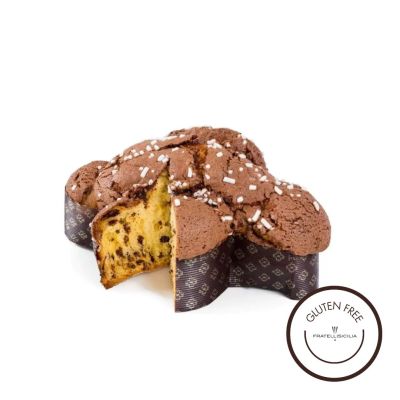 Fratelli Sicilia COLOMBA GLASSATA CON GOCCE CIOCCOLATO PURO – GLUTEN FREE 500 gr