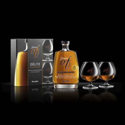 BONOLLO DELITE OF BALOON EDITION - GRAPPA OF AMARONE BARRIQUE 42% VOL 35CL + 2 BICCHIERI HAVANA 15CL