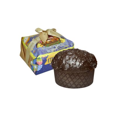 EtnaDolce Panettone Nocciolato Rocher 1 kg -incarto babbo natale a parigi