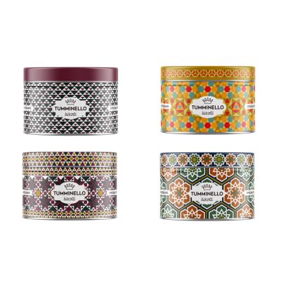 Tumminello Latta Sicilia Ricci Pistacchio, Ricci Mandorle, Praline Cocco